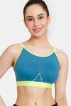 Rosaline Low Impact Sports Bra - Saxony Blue — thumbnail 1